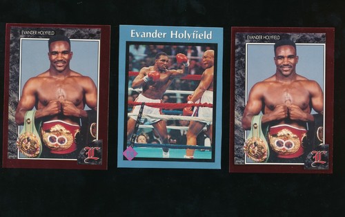 Evander holyfielkd boxing card - boxing,